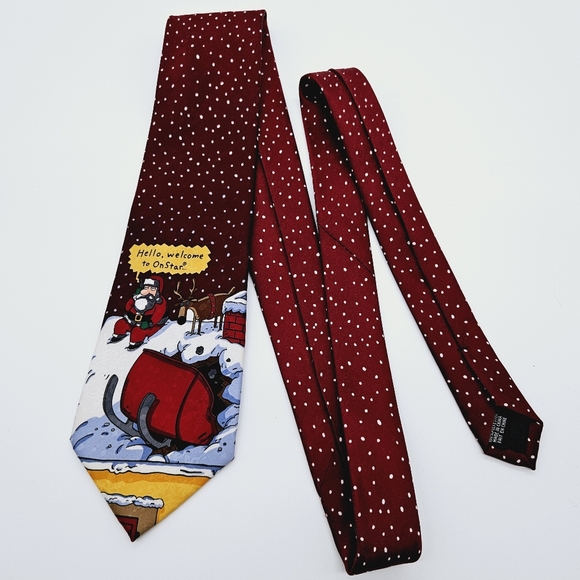 JINGLEBELLS | Christmas Santa crash sled festive holiday neck tie - Picture 2 of 4